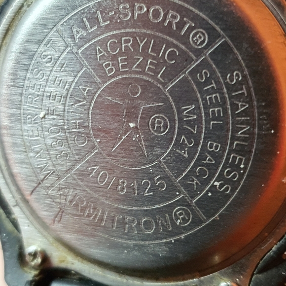 10/$20 Armitron All Sport 40/8125 Silver/Black Digital Alarm Chrono Men's Watch - Picture 4 of 4